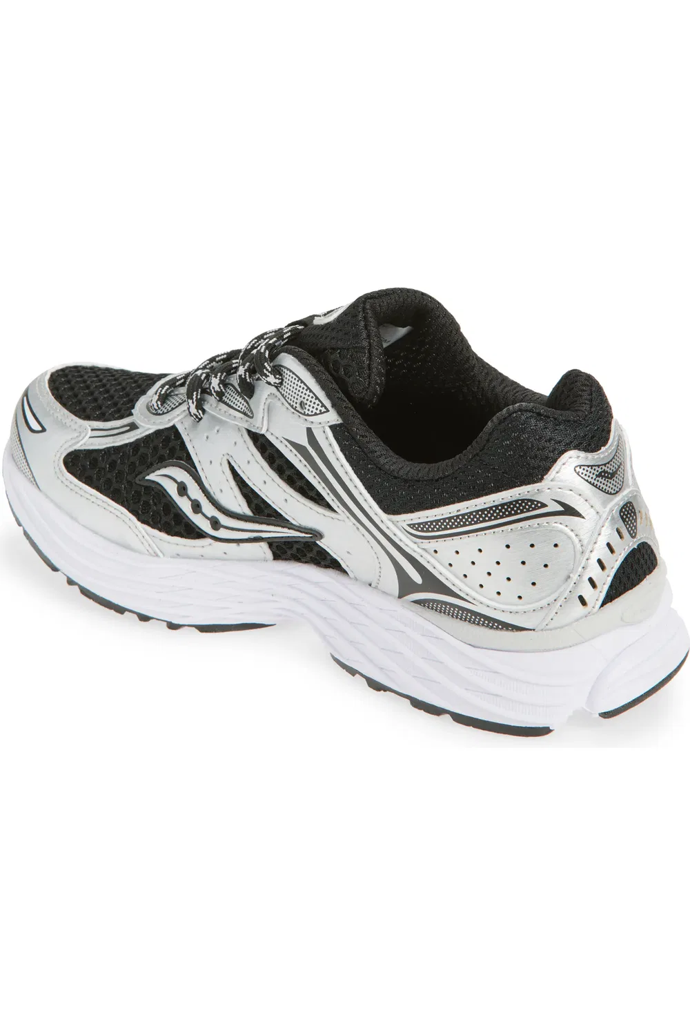 Кроссовки детские с сетчатым верхом ProGrid Omni 9 Saucony, Black Silver — фото 2