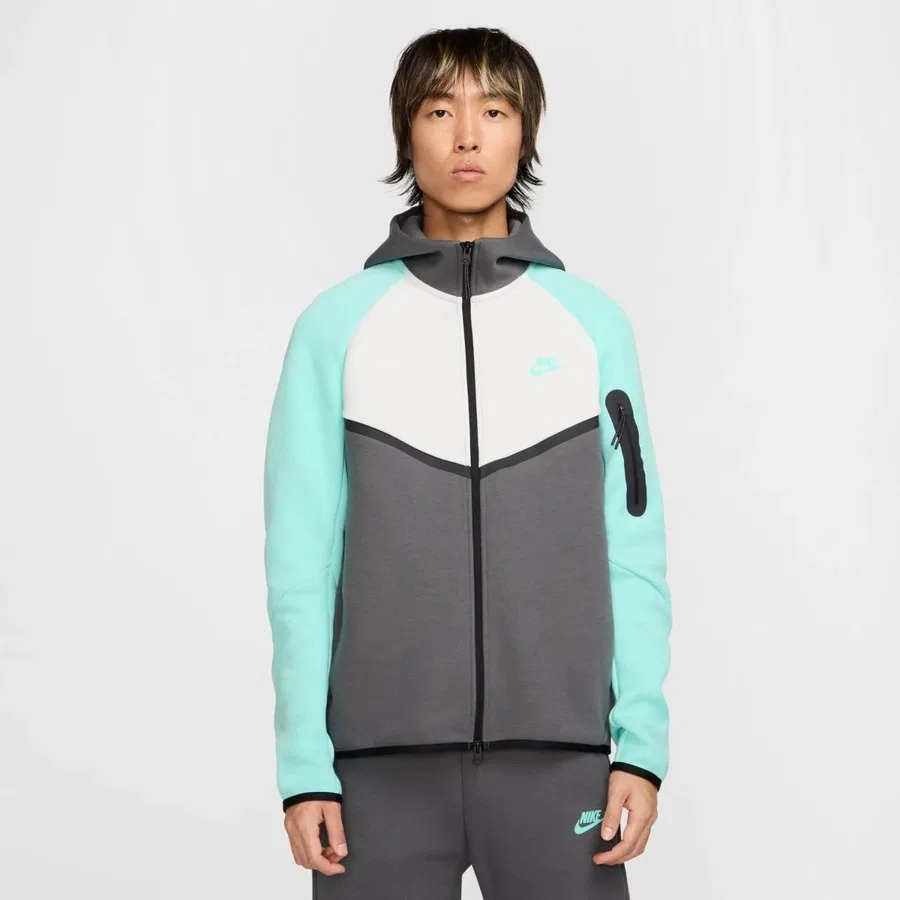 Мужской свитшот с капюшоном Nike Tech Fleece Windrunner, Серый