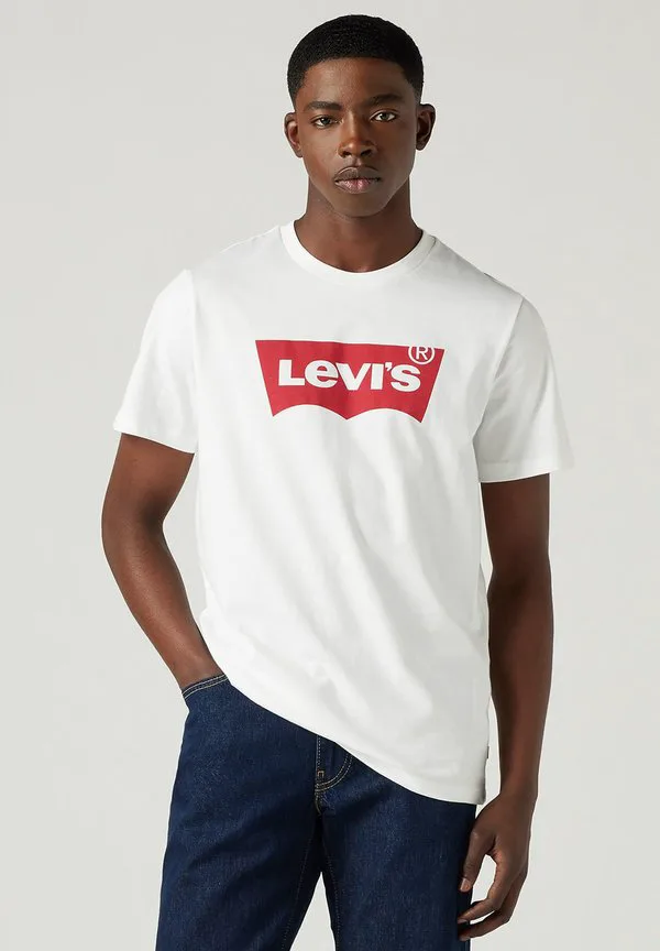 Стандартная фирменная футболка с принтом Levi'S, Graphic White — фото 3
