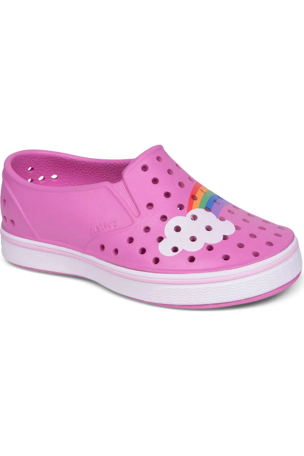 Кроссовки детские slip-on на плоской подошве Miles Native Shoes, Purple