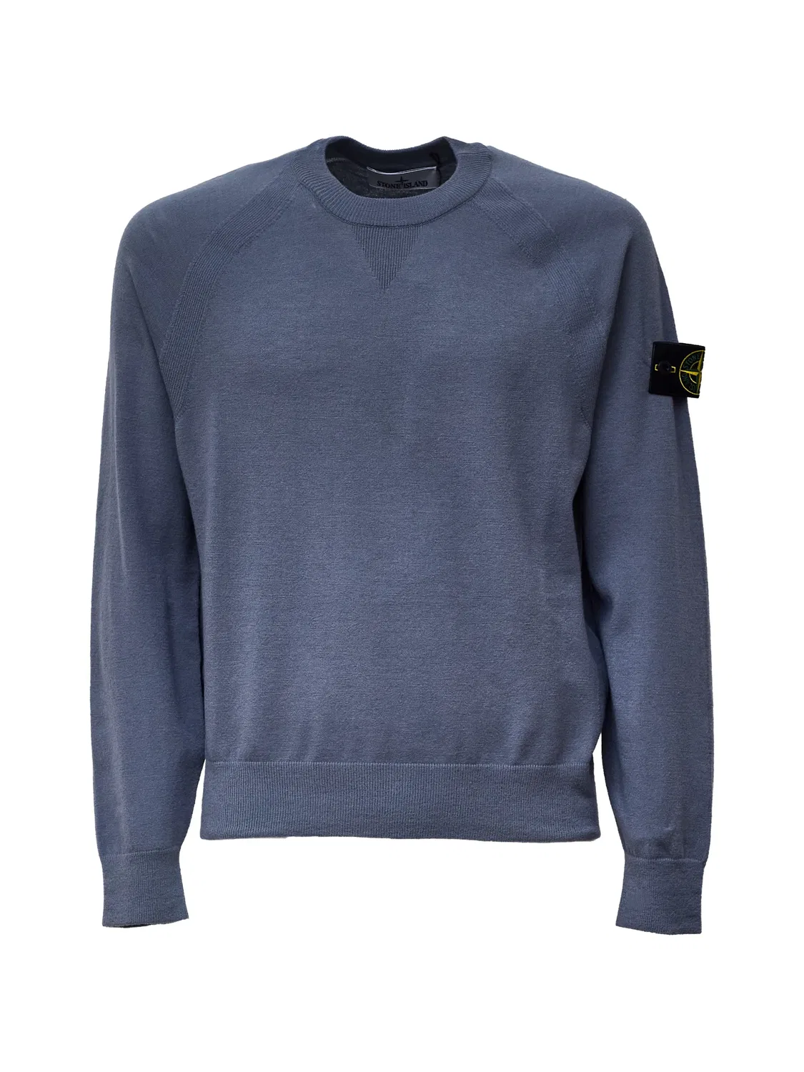 Stone Island Свитер с нашивкой-логотипом - синий