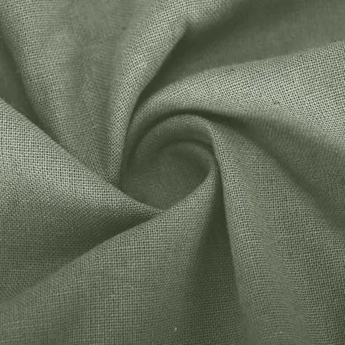 Женские брюки из хлопка и льна, свободные, с карманами, Army Green