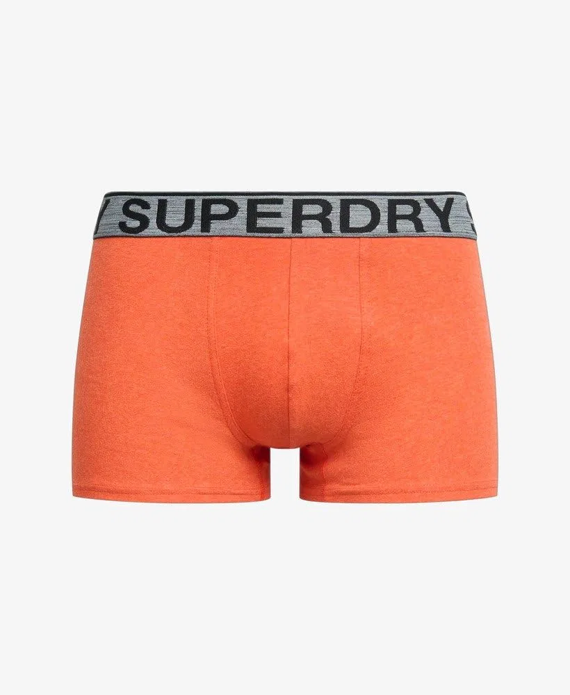 Мужские боксеры из 3 штук Superdry, Carst Mega Black/Bright Orange Melange — фото 4