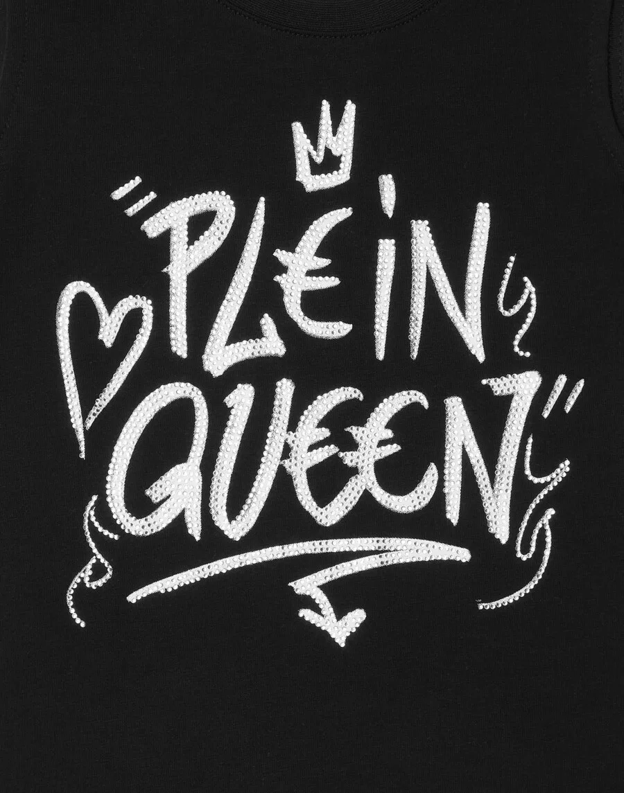 Топ Philipp Plein 'Plein Queen' черного цвета — фото 3