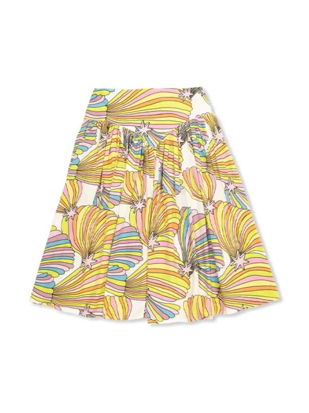 Юбка с узором Stella Mccartney Kids, желтый