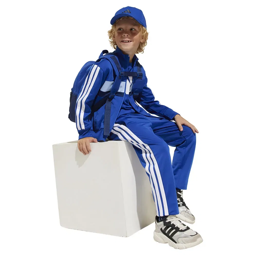 Детский спортивный костюм с технологией CLIMACOOL Tiberio 3 Stripes Tricot Adidas, Blue — фото 4
