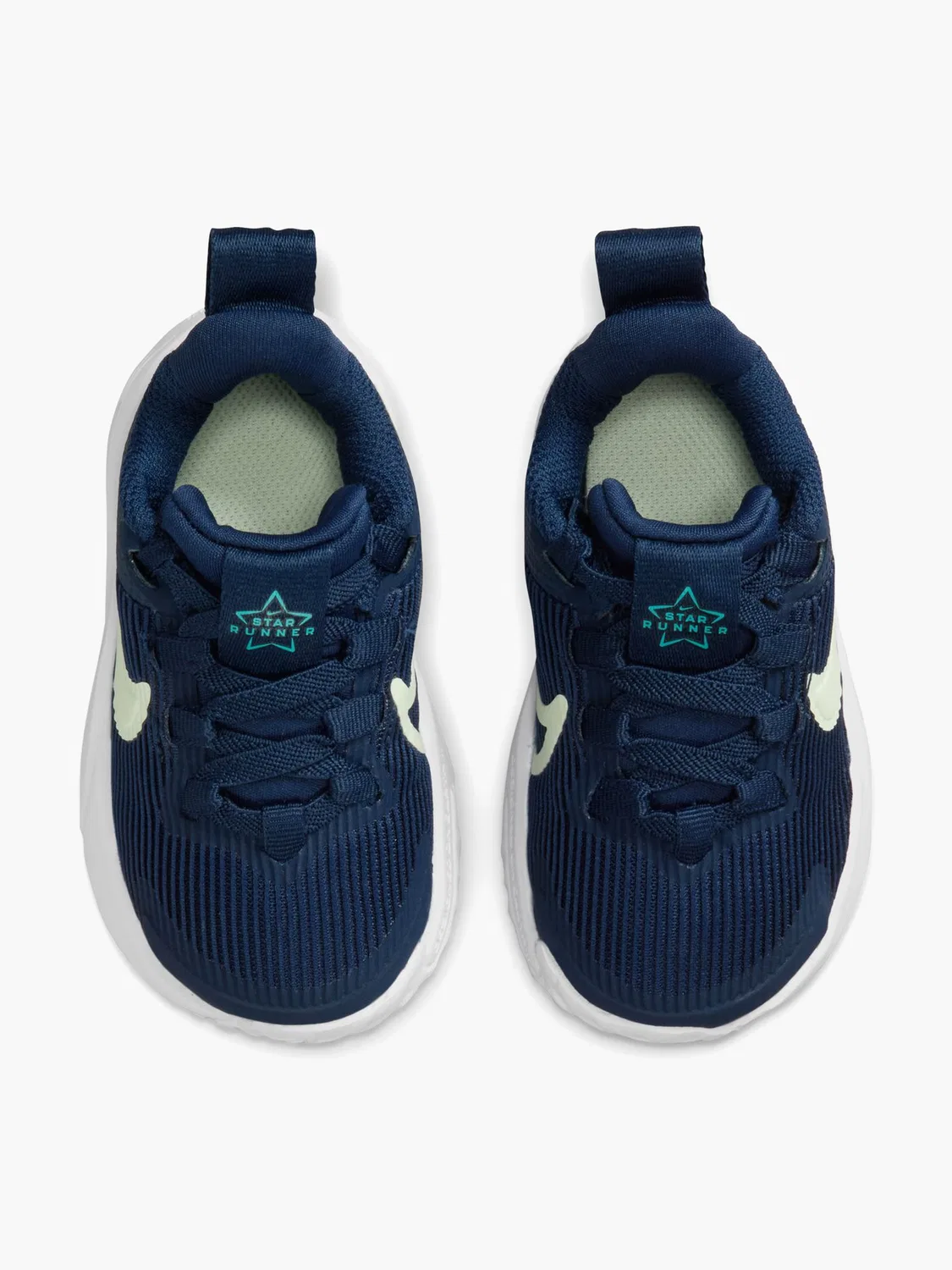 Детские беговые кроссовки с эластичной шнуровкой Nike STAR RUNNER 4 NN TD, синий — фото 2