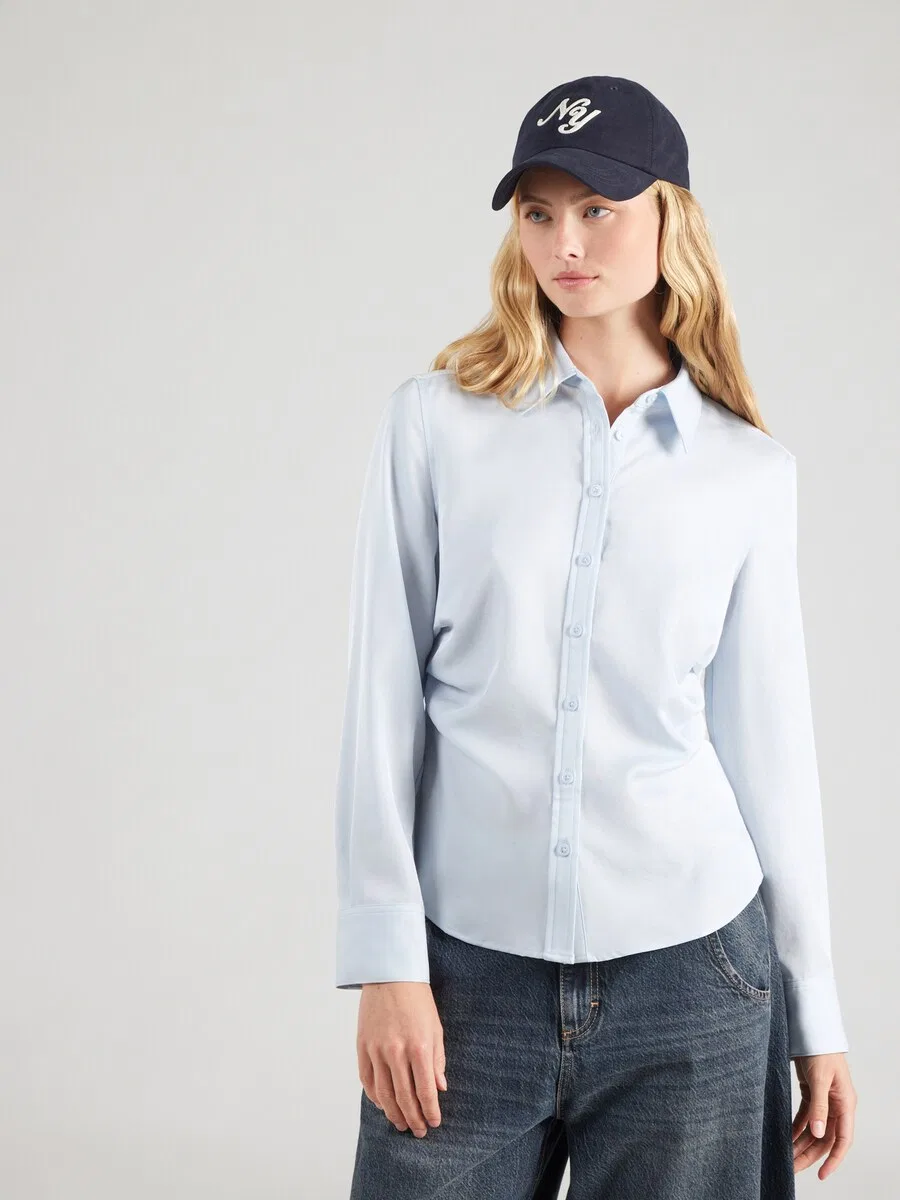 Блузка Calvin Klein пастельно-голубого цвета — фото 2