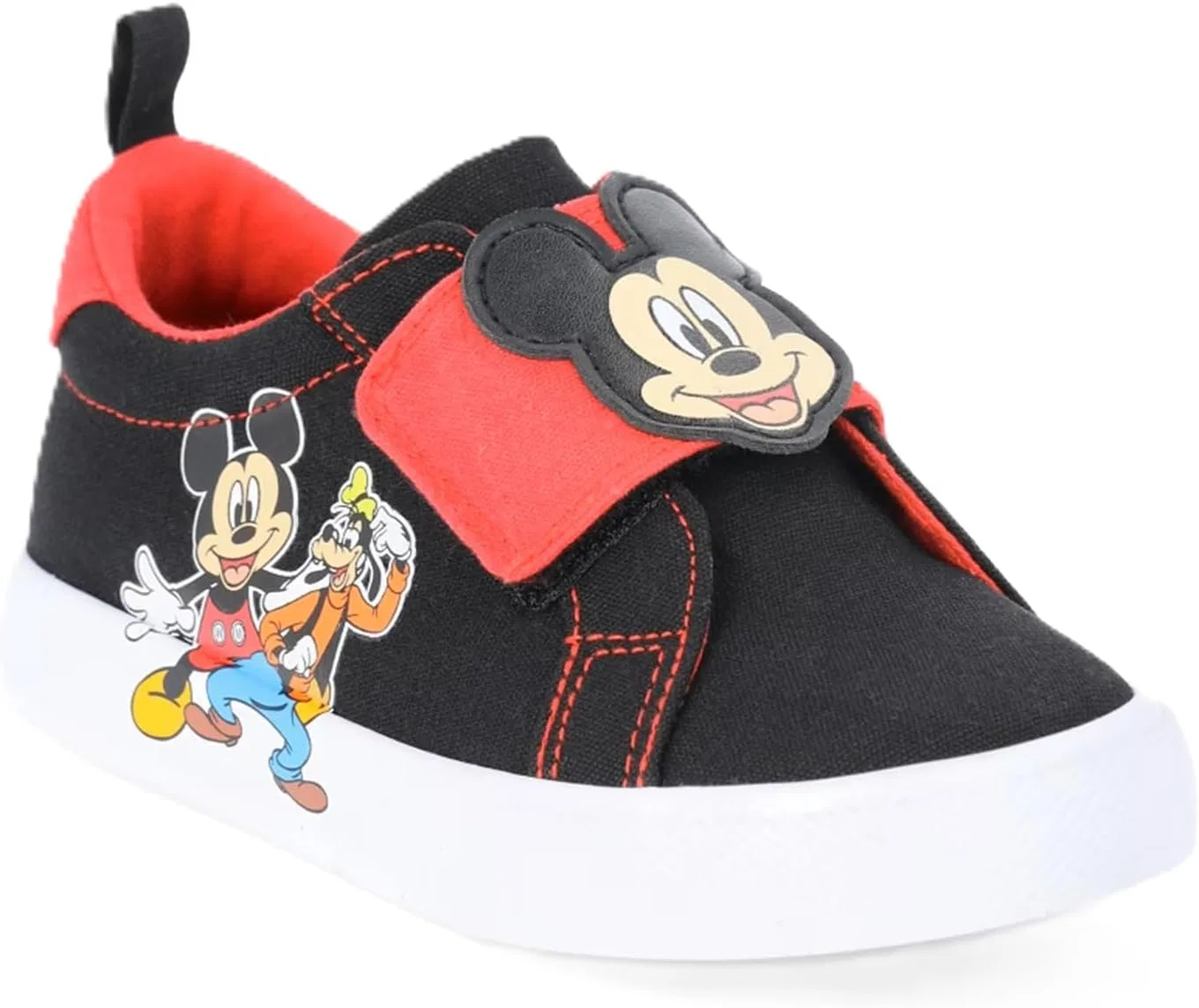 Детские кроссовки для девочек с принтом Mickey Mouse Disney, Red/Black — фото 2