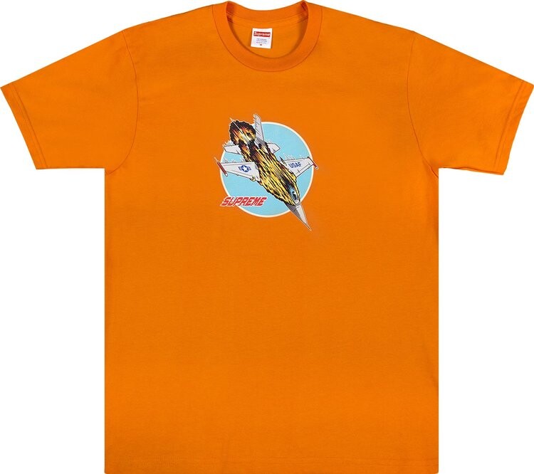 

Футболка Supreme Jet Tee 'Orange', оранжевый