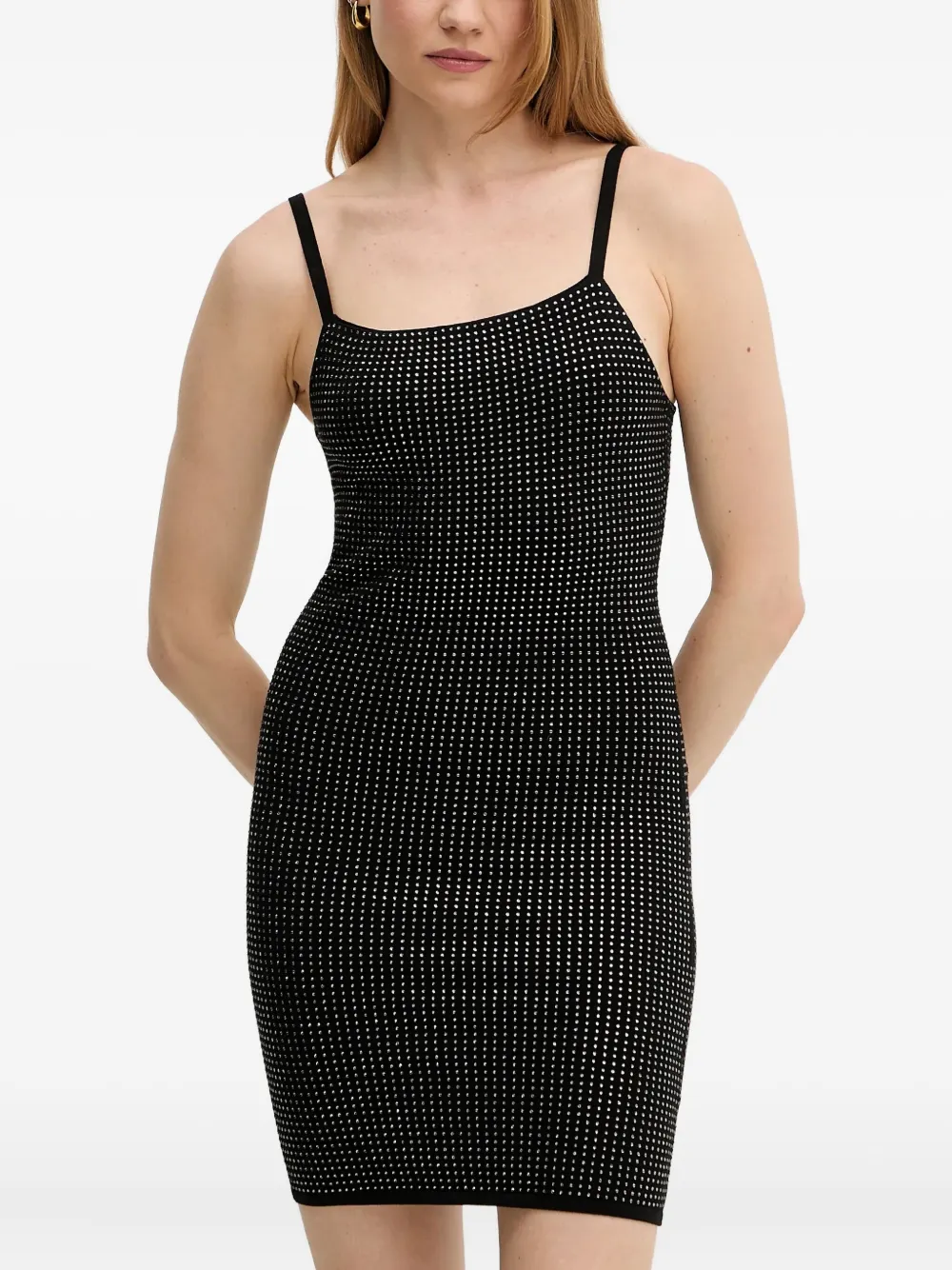 

Декорированное платье мини GUESS USA, черный