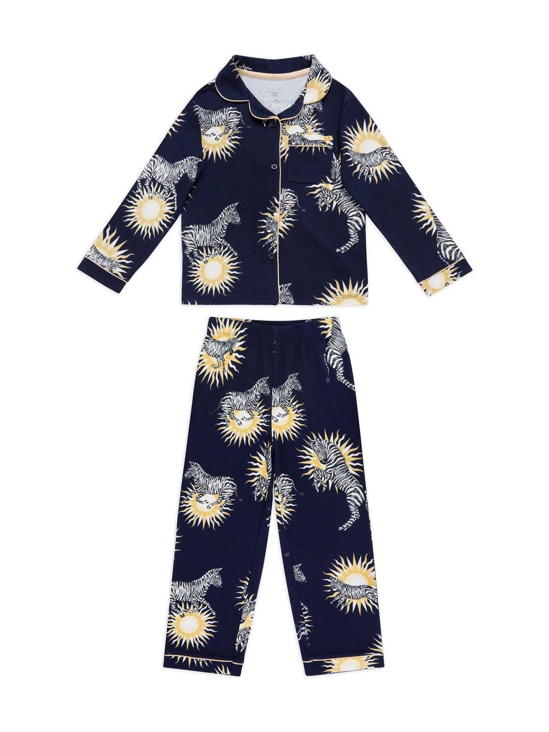 Пижама Sunburst Zebra Chelsea Peers, синяя