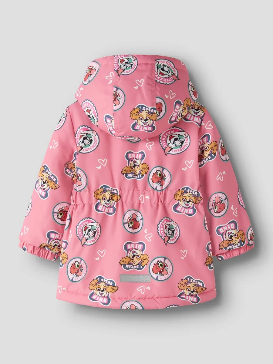 Куртка NAME IT Between-Season Jacket 'NMFMaxi Paw' в нежно-розовом цвете — фото 2
