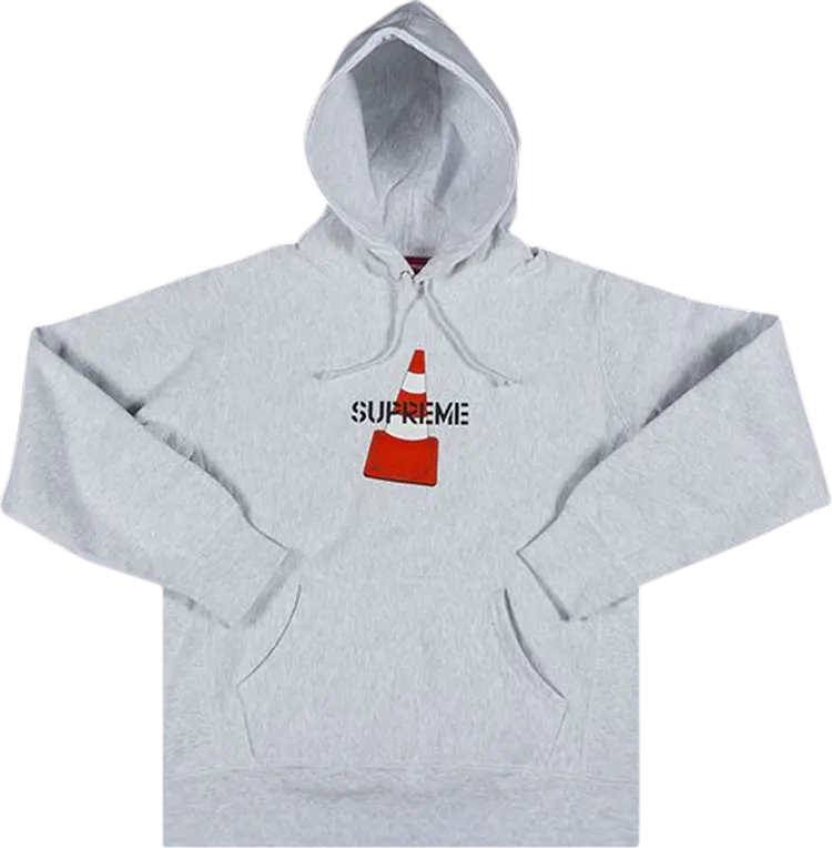 

Толстовка Supreme Cone Hooded Sweatshirt 'Ash Grey', серый