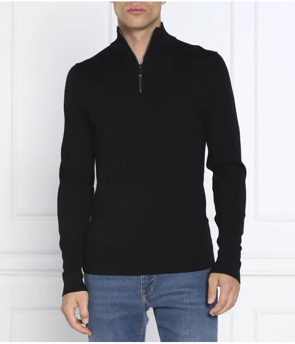 Мужской шерстяной свитер Calvin Klein, черный