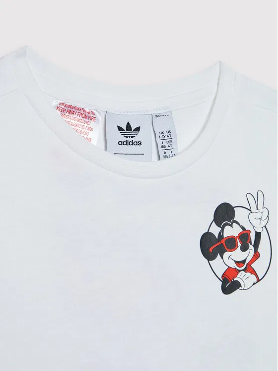 Футболка regular fit Disney Mickey And Friends Adidas, белый — фото 3