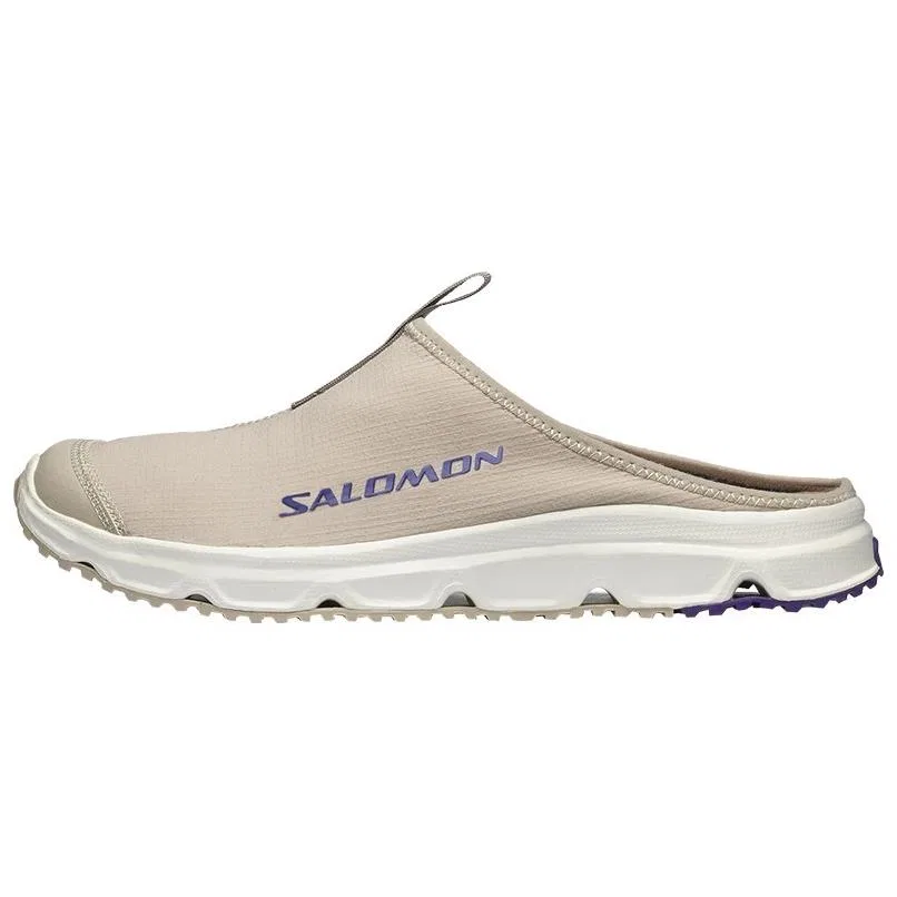 Детские закрытые сандалии-слайды SALOMON, Feather Gray/Iron Gray/Dazzling Purple