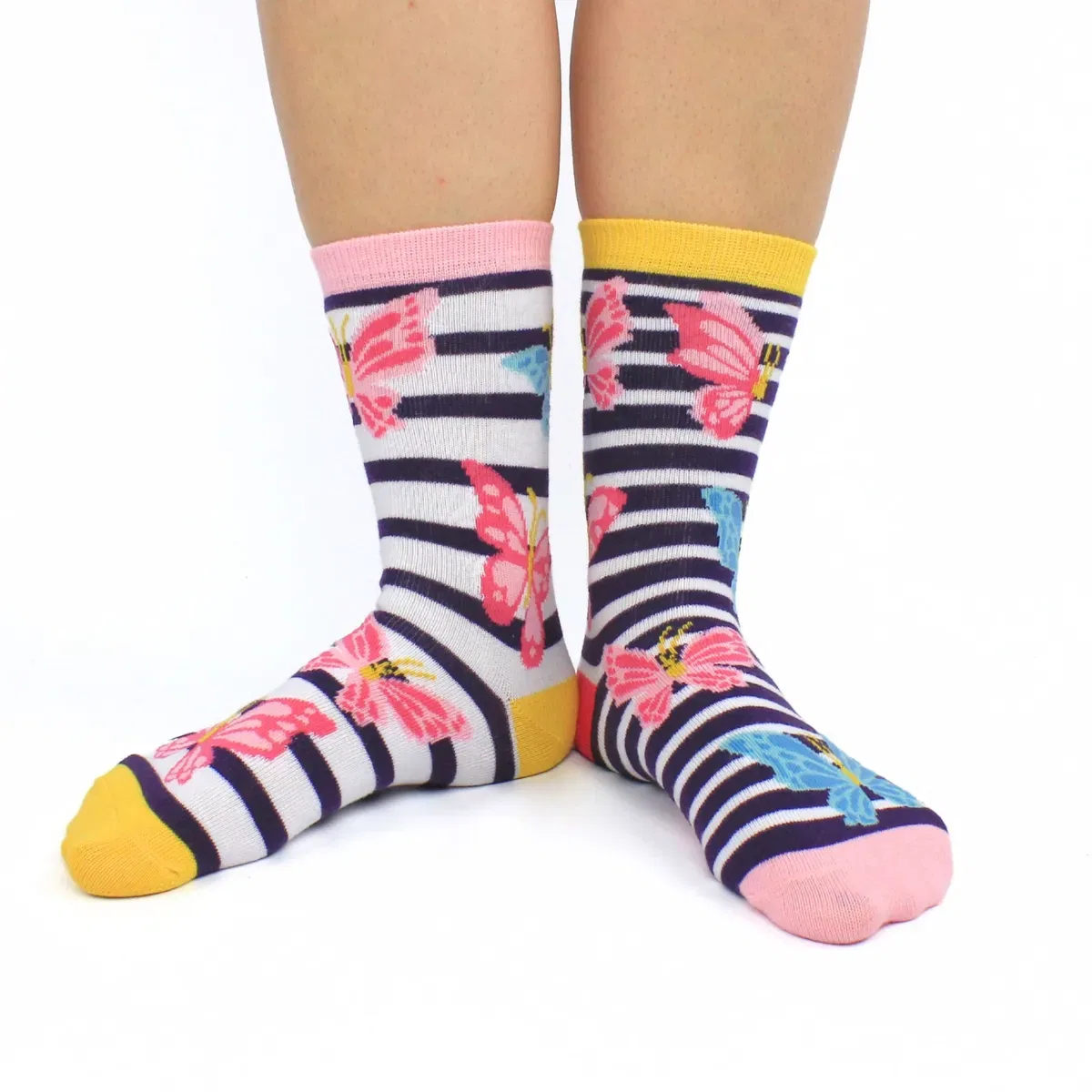 Детские носки с принтом Butterfly United Oddsocks, Multi — фото 4