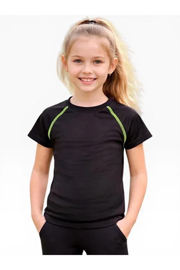 Детская футболка для девочек с коротким рукавом She Can Wear, Yellow