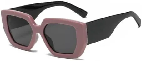 

Винтажные квадратные солнцезащитные очки для женщин и мужчин, с широкими дужками и крупной оправой, черные и зеленые, с защитой от УФ-излучения UV400 MTZJH, Purple