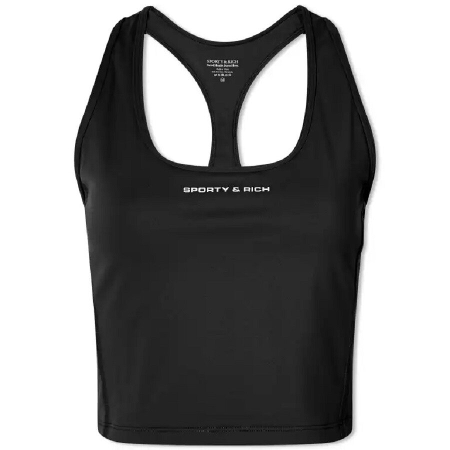 

Топ Sporty & Rich Sr Bold Sports Cropped, черный
