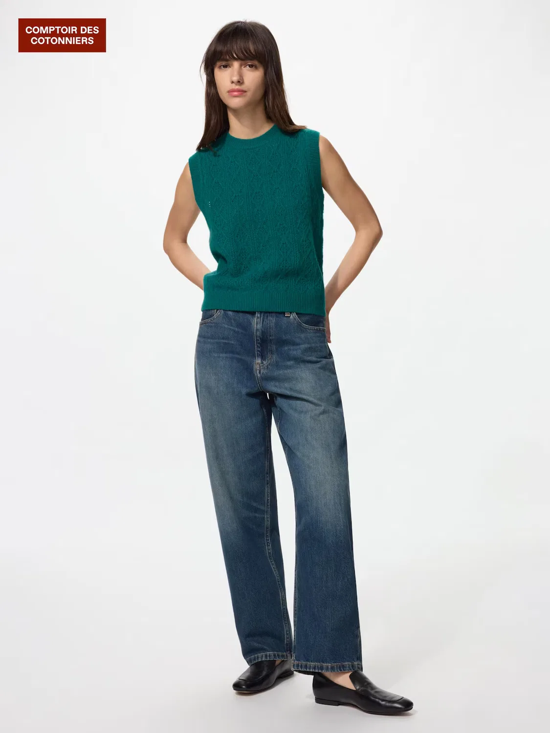 Джинсы Uniqlo, мужские, синий