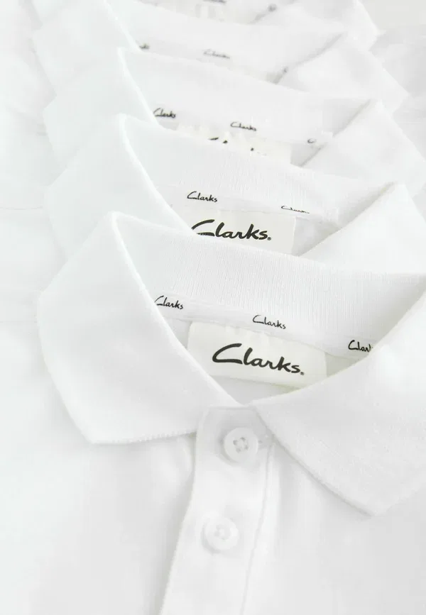 Детская рубашка поло Clarks, белый — фото 4