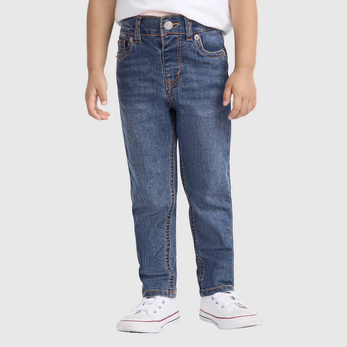 Узкие джинсы Brandi для девочек 2-4 лет Levi's, All The Feels - Dark Wash — фото 2