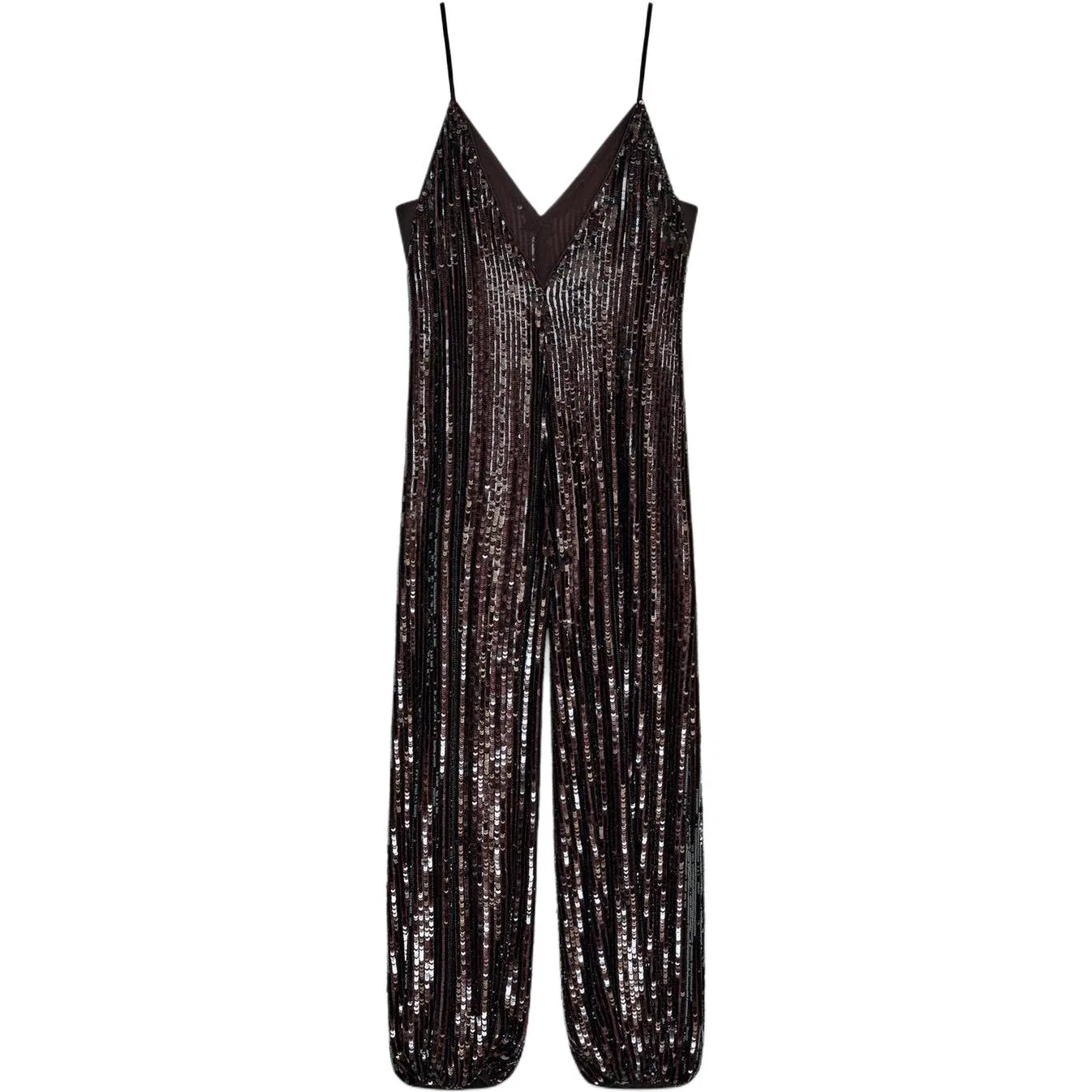ZARA Женский комбинезон ZW Limited Edition, Brown — фото 3
