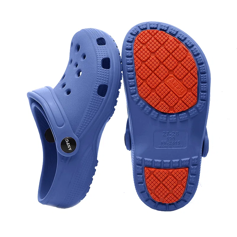 Детские домашние тапочки с закрытым носом на платформе GUOLUOFEI, Royal Blue — фото 4