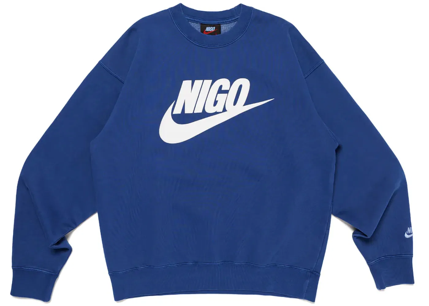 Мужской свитшот из флиса с принтом Nike x Nigo NRG Fleece Crew, Navy