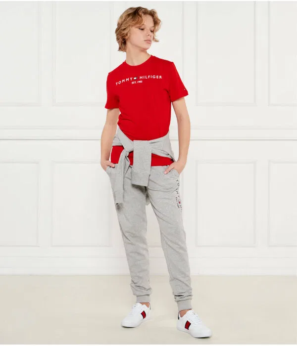 Детская футболка с круглым вырезом Tommy Hilfiger, красный — фото 2