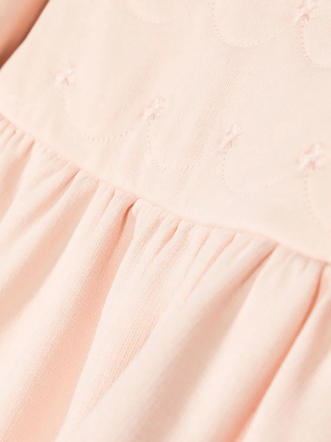 Платье из хлопка с вышивкой Chloé, розовый — фото 2