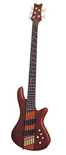 

Schecter Stiletto Studio-5 FF Honey Satin HSN 5 String Bass, 2794