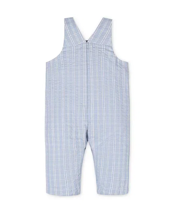Детский комбинезон из органического сшитого хлопка Hope & Henry, Blue Chateau Check — фото 2