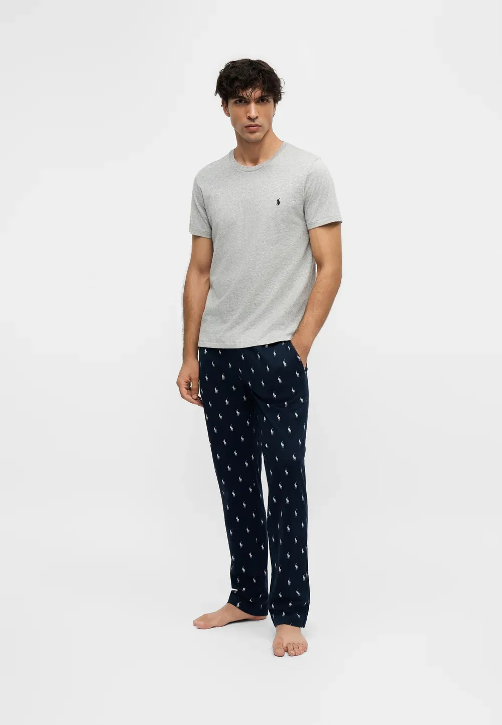 Брючные штаны для сна - пижамные штаны Polo Ralph Lauren, Navy — фото 2