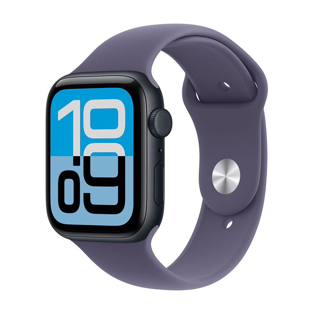 

Умные часы Apple Watch SE 3, 2025 (GPS + Cellular), 44 мм, Midnight Aluminum Case/Purple Fog Sport Band - S/M, Черный, Умные часы Apple Watch SE 3, 2025 (GPS + Cellular), 44 мм, Midnight Aluminum Case/Purple Fog Sport Band - S/M