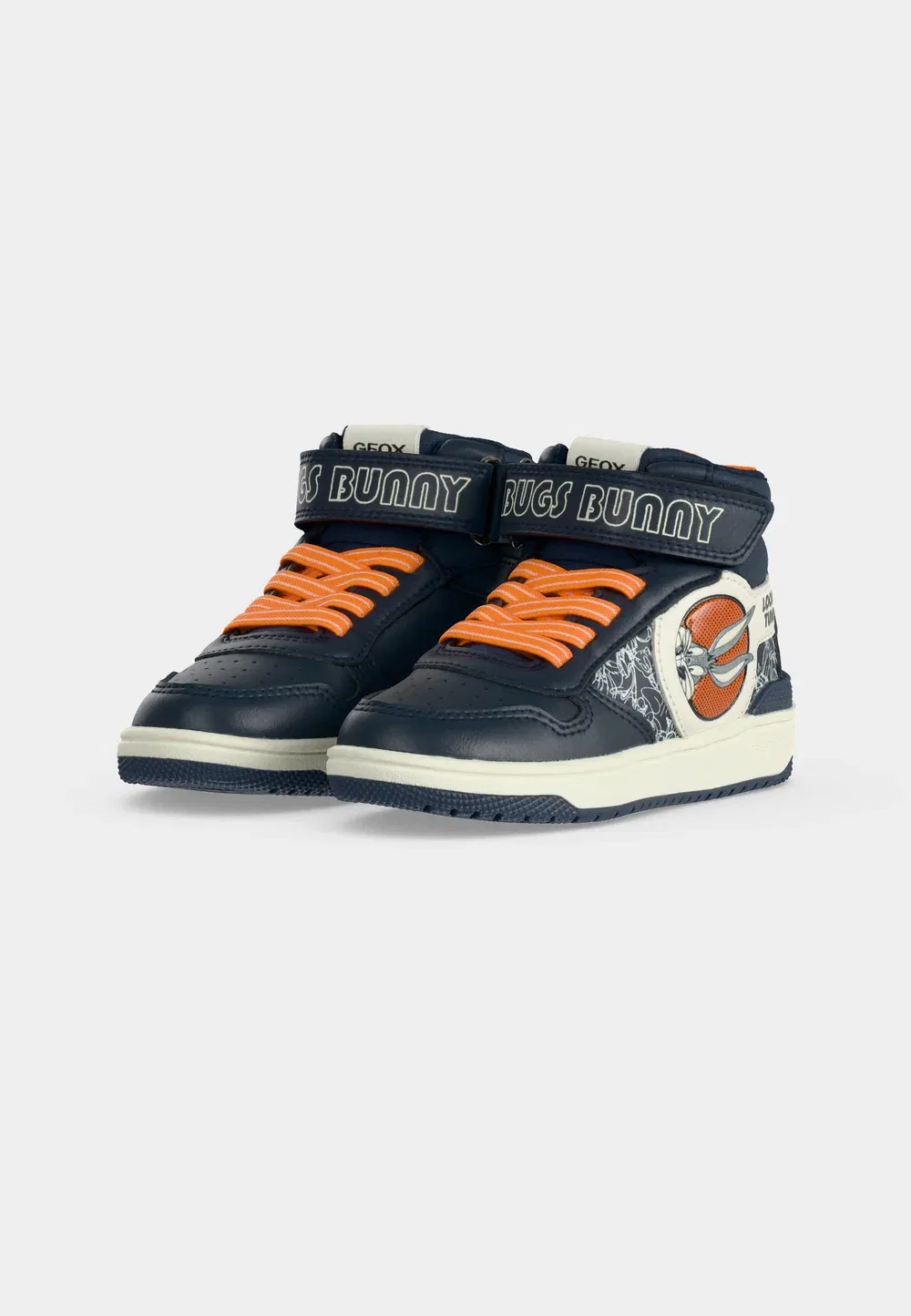 Looney Tunes Washiba Boy - высокие кроссовки Geox, Navy/Orange — фото 3