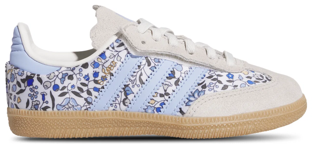 Детские кроссовки для мальчиков с цветочным принтом Originals x Liberty London Samba Elastic Lace Adidas, Supplier Colour/Off White