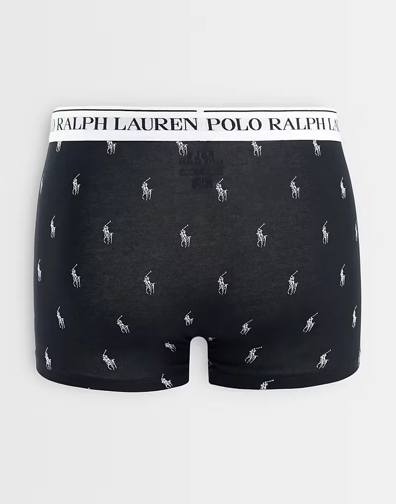 Плавки с логотипом и поясом 3 шт Polo Ralph Lauren, белый/серый/черный — фото 3