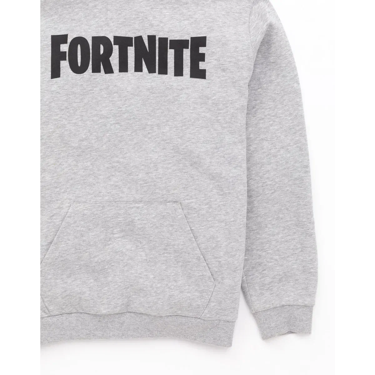 Детский худи с принтом Fortnite, Grey — фото 4