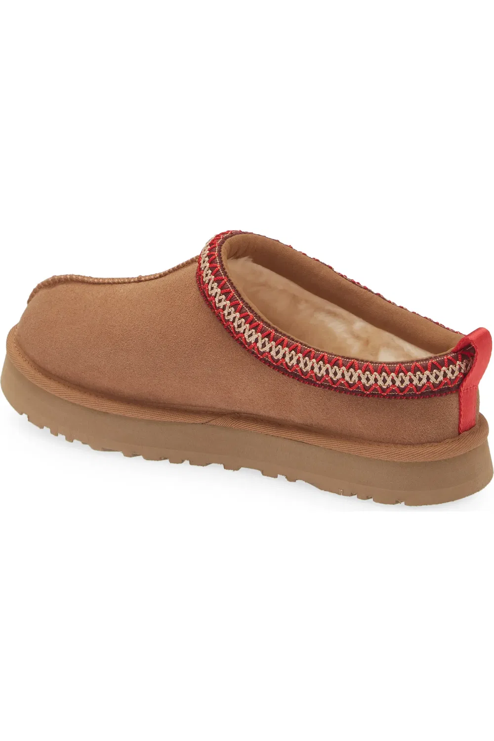 Детские тапочки слипоны на платформе Tazz UGG, Chestnut — фото 2