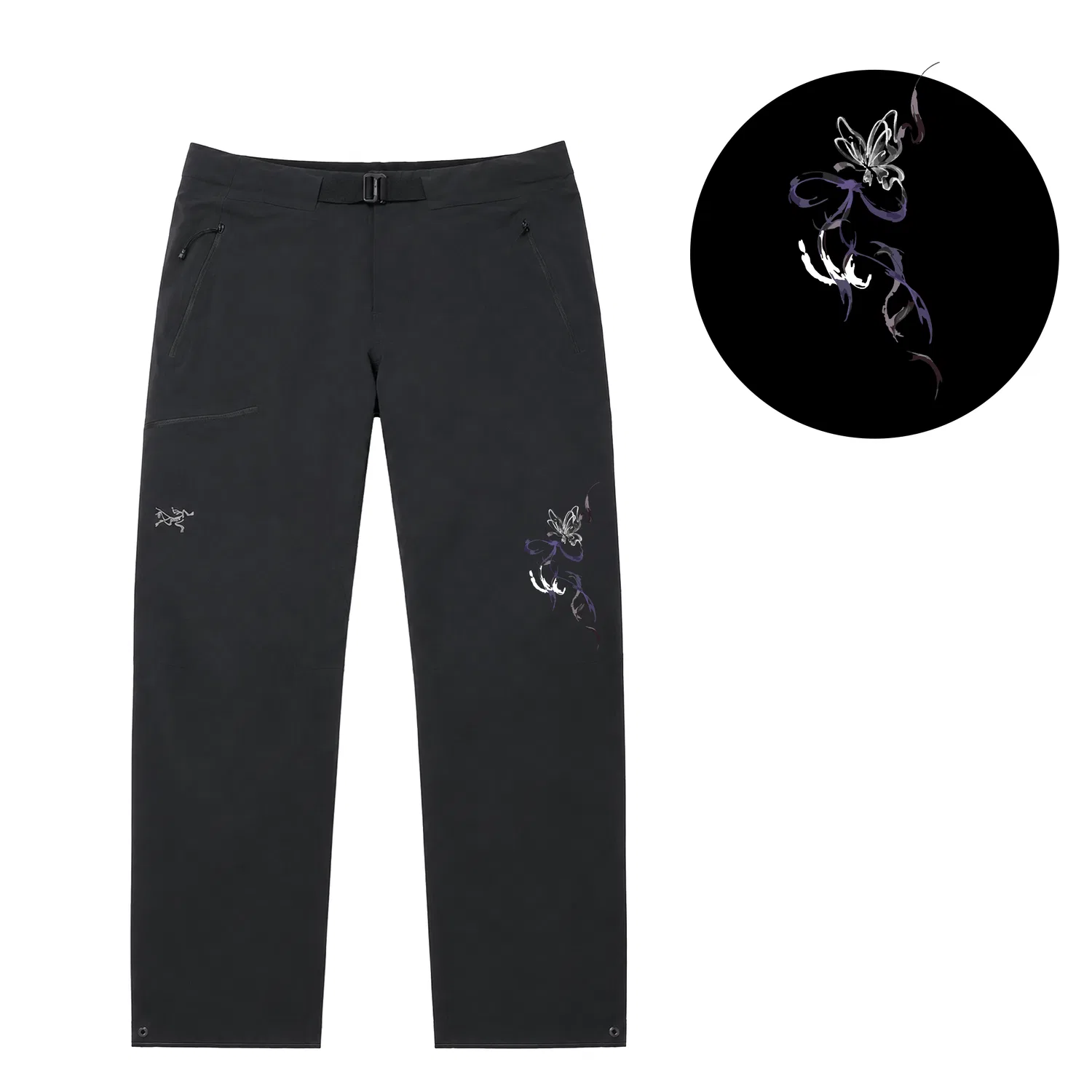 Женские софтшелл-брюки с умеренным прямым кроем GAMMA SL Arcteryx, Black — фото 4