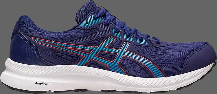 

Кроссовки gel contend 8 4e wide 'indigo blue' Asics, синий