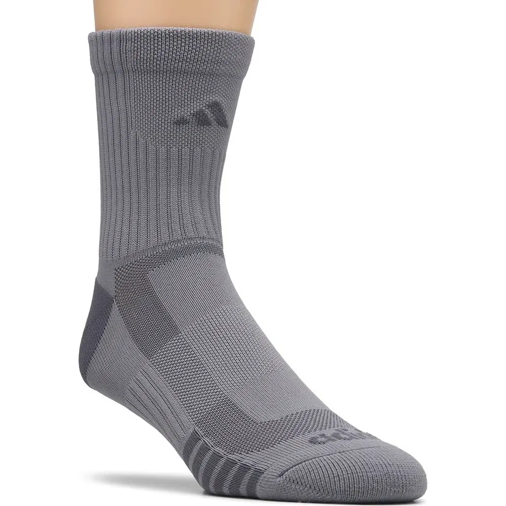 Мужские высокие носки до щиколотки комплект из 3 пар Adidas, White/Black/Grey — фото 2