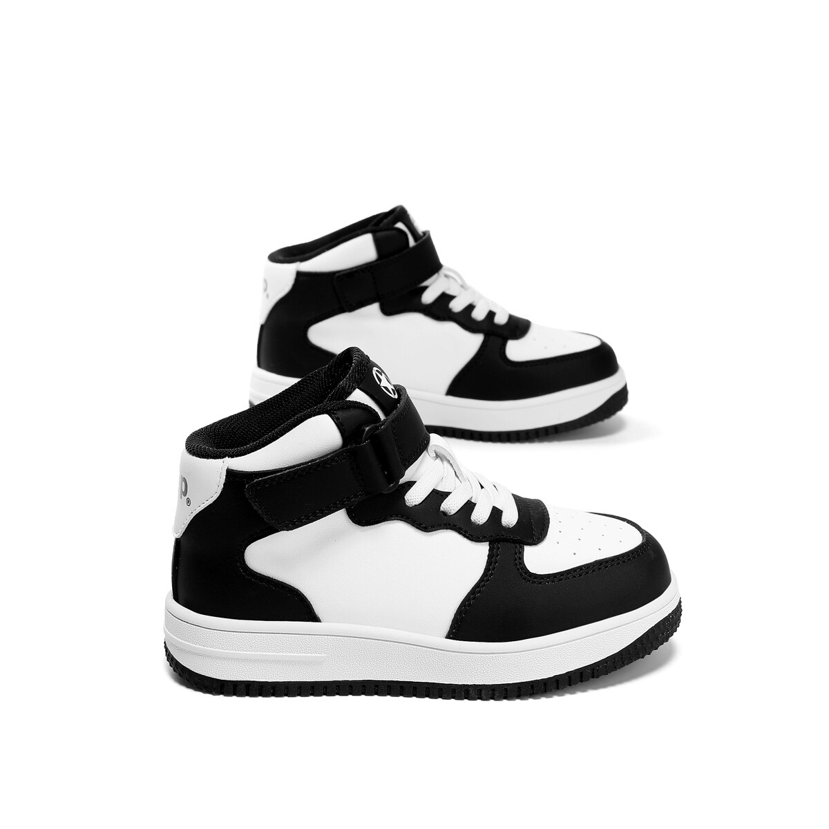 Кроссовки Jeep Kids Skateboarding Shoes Kids Mid-top Black, слоновая кость/черный — фото 4