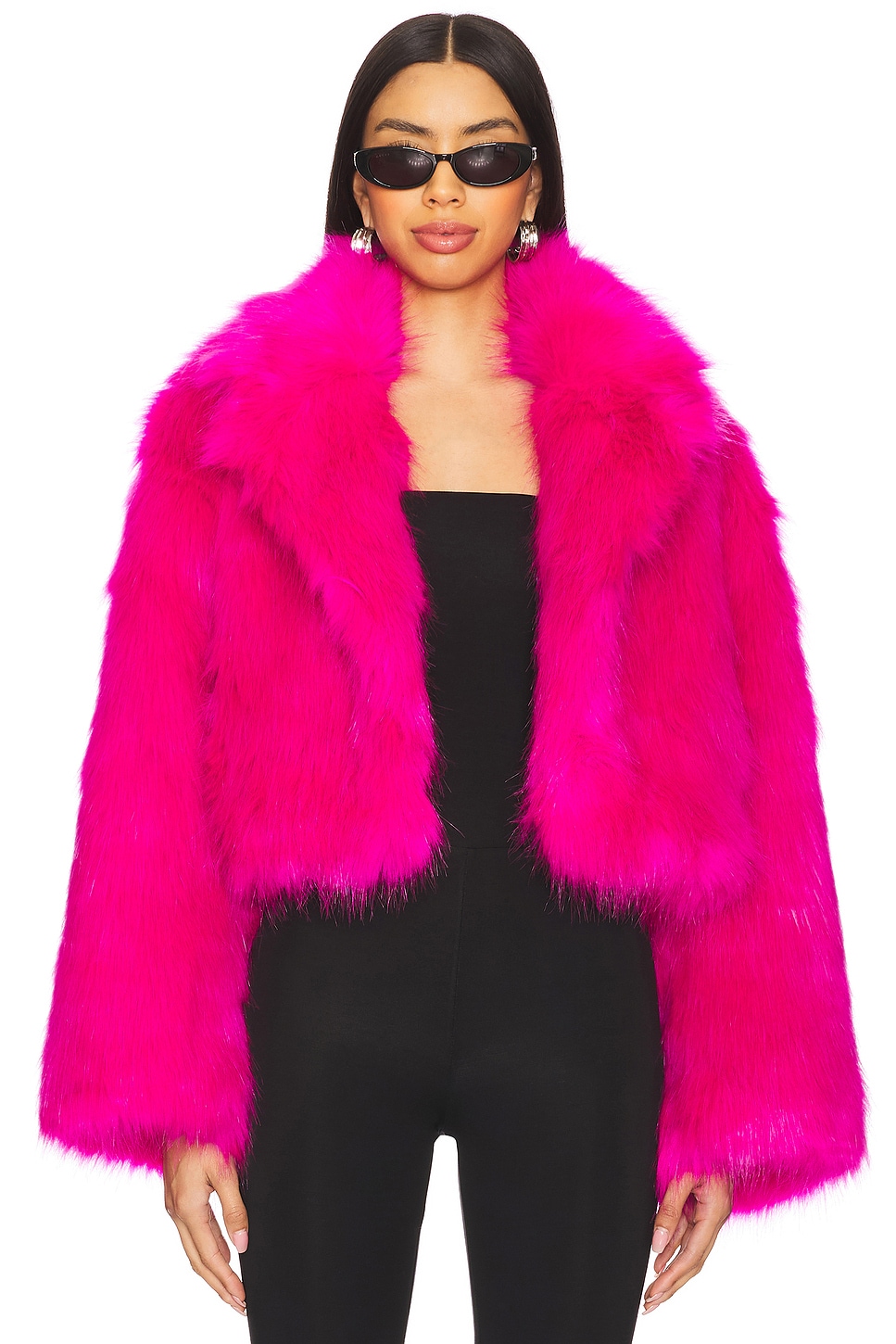 

Бомбер "Тедди" Adrienne Landau, pink peacock