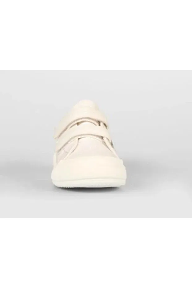 Детские туфли-лодочки для девочек из льна Vicco, White — фото 4