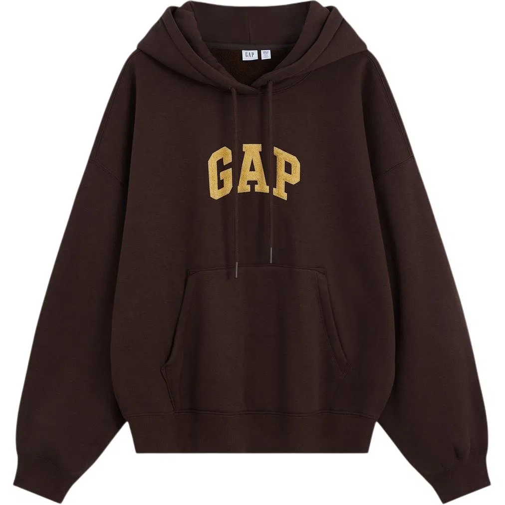 Женский худи с капюшоном, стандартная посадка, GAP, Dark Brown