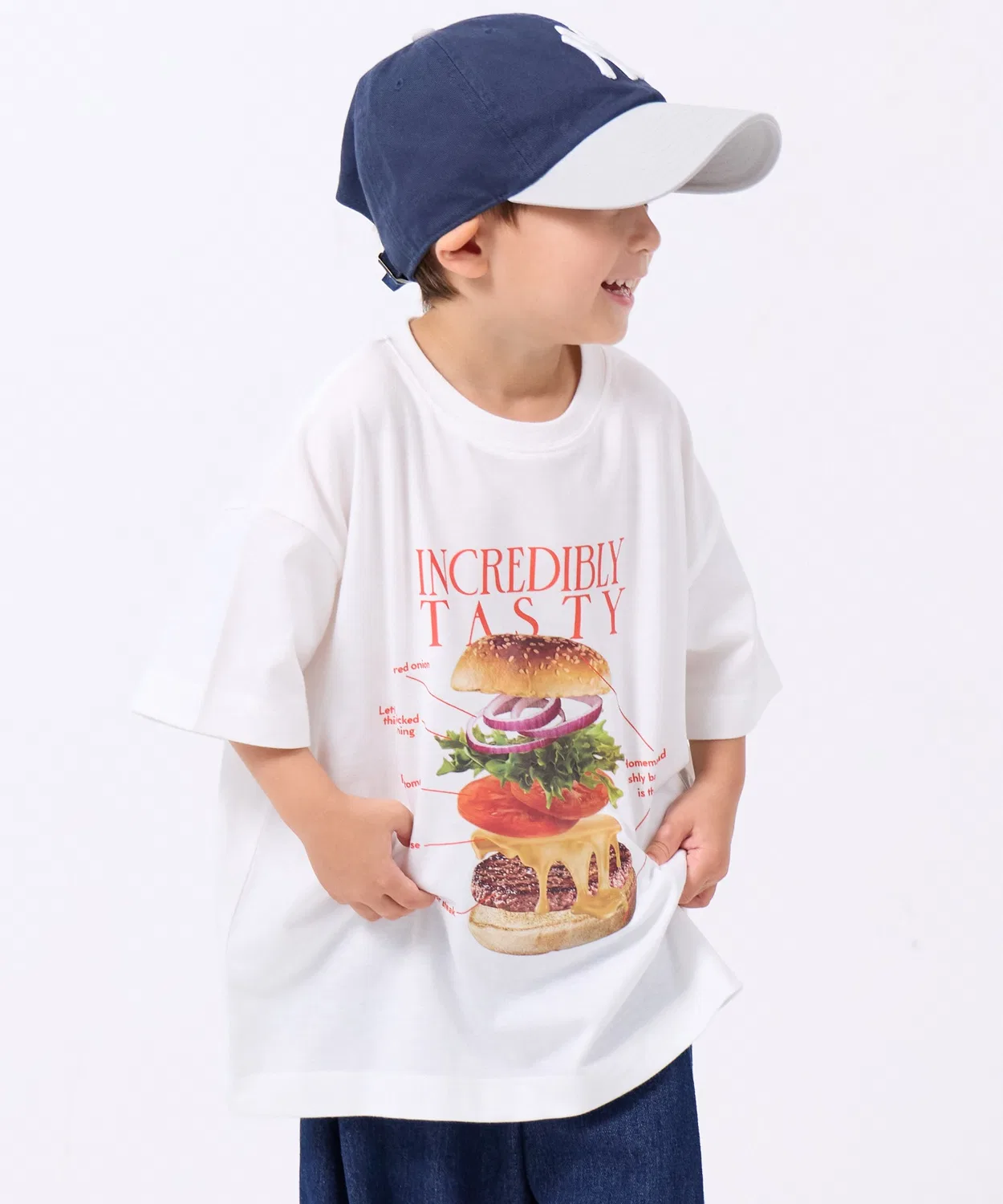 Детская футболка с принтом Retro Food Graphic Unisex pairmanon, White Other — фото 2